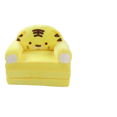 Kids Foldable Sofa Bed Cartoon Foldable Kids Sofa Soft Cute Shape 2 in 1 Wide Armrest Washable Humanize for Bedroom