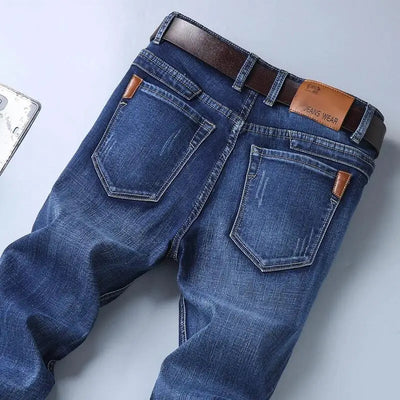 Men's Jeans Casual Skinny New Spring and Autumn Pants Straight Stretch Blue Big Size Fashion Good Quality Trousers for men