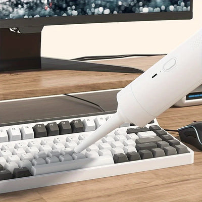 Portable Handheld Car Vacuum Cleaner - Wireless, USB Rechargeable, Powerful Suction, Suitable for Home and Car Use