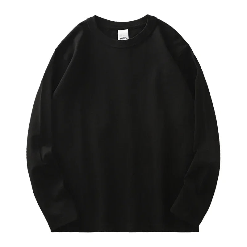 Women T Shirts.100% Cotton Soft.Regular Fit,O-Neck Long Sleeve Tops Tees,Black White