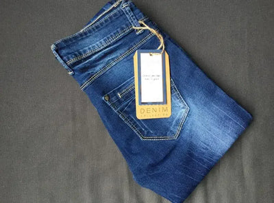 Women's Tight Denim Pencil Pants, Low Waisted Jeans, Tied Dyeing Women Jeans