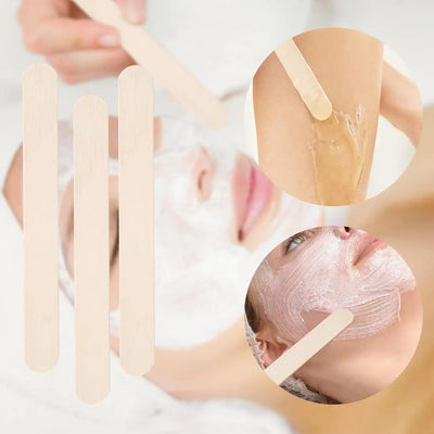 50pcs/100pcs  Woman Wooden Body Hair Removal Sticks Wax Waxing Disposable Sticks Beauty Toiletry Kits Wood Spatula