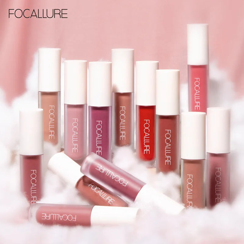 FOCALLURE Lipstick Gloss Waterproof Long Lasting Moist Lip Makeup Liquid Lip Stick Makeup Cosmetic FA134