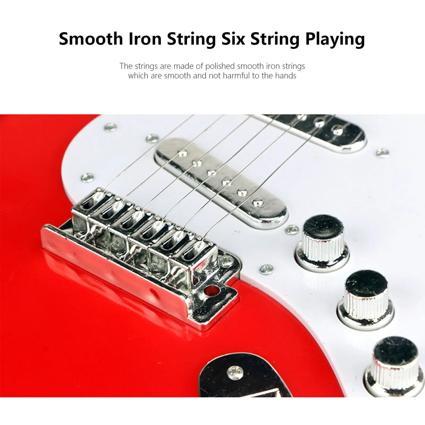 Children-size Electric Guitar Attracts Children Attention 4 String Guita Beginners' Level Guitar Musical Instruments