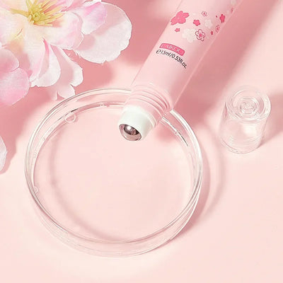 LAIKOU Sakura Eye Serum Eye Roller Massage Hyaluronic Acid Skin Care Eye Bags Cream Moisturizing Dark Circles 15ml