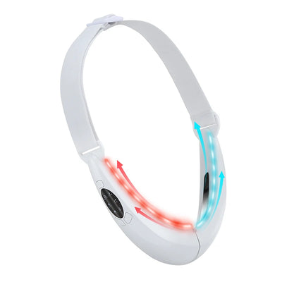 Red Blue Light Photon Therapy Facial Skin Tightening Massager  Microcurrent Face Lift Machine V Face Lifting Massage Belt