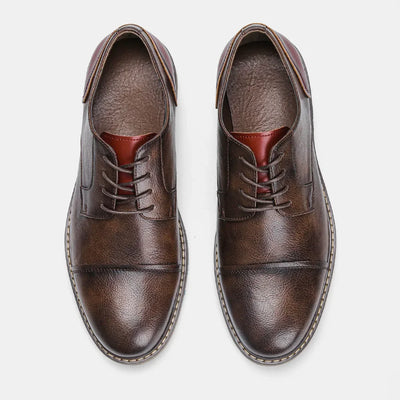 Men's Formal Shoes British Retro Brogue Shoes Mens Casual Business Leather Oxfords Men Office Dress Shoe Flats