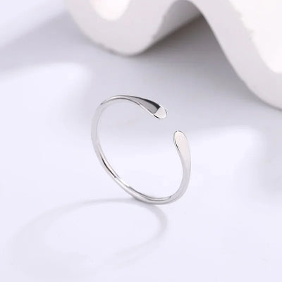 925 Sterling Silver Engagement Fine Jewelry Ladies Water Droplets Fine Stackable Rings For Women Jewellery Moneys 925