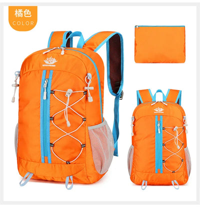 Outdoor Backpack Oxford Buden Mountain Riding Backpack Ultra Light Multifunctional Casual Foldable Backpack Large Capacity