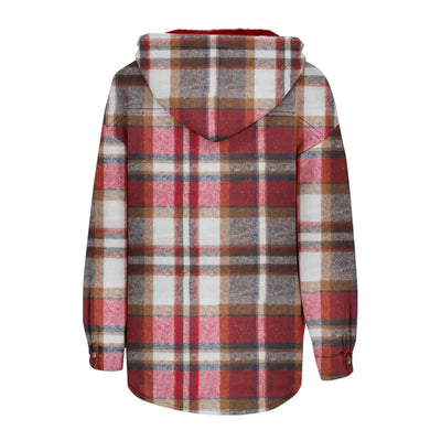 Women Chic Jackets Autumn Winter Lapel Patchwork Coats Casual Office Jacket