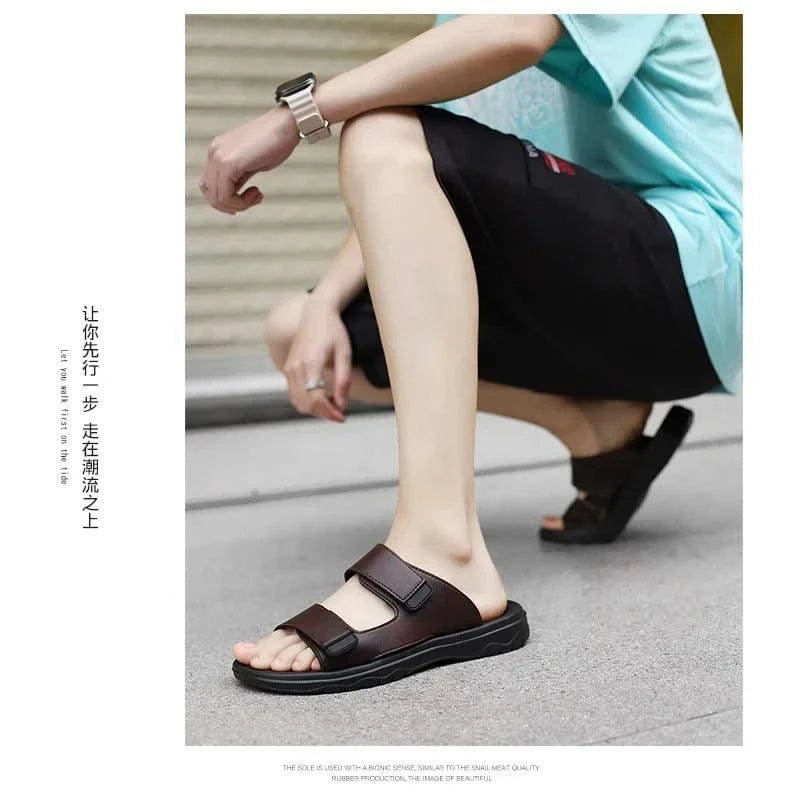 Genuine Mens Slipper Man Luxury 2024 Comfortable Man Sandal Super Copy Shoes for Men 2024 Summer Shoes Sale Summer Men's Sandals