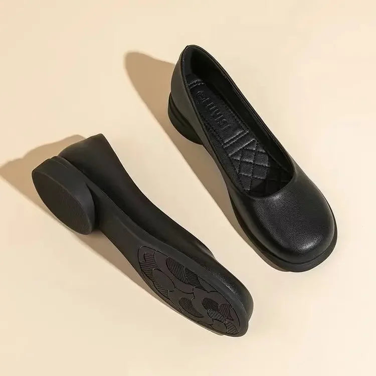 Ladies Shoes Slip on Round Toe Women Footwear Flat Black Light New in Summer 2025 Spring Solid Casual Slip on Flat Loafers Shoes