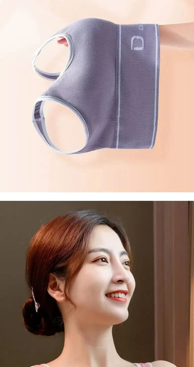 Sports Vest Women Gather Without Steel Ring Shockproof Underwear, Tube Top, Outer Wear, All-match U-shaped Beautiful Back, Big