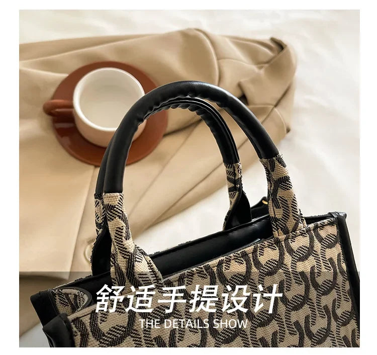 2025 Designer Sheet Music Bag for Women - Colorblock Crossbody Purse, Chic Shoulder & Handheld Tote with Adjustable Strap