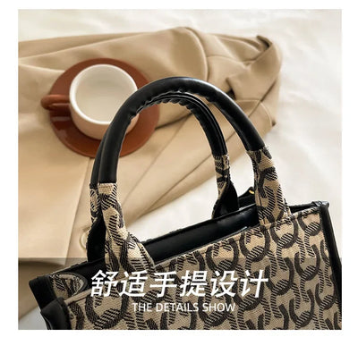 2025 Designer Sheet Music Bag for Women - Colorblock Crossbody Purse, Chic Shoulder & Handheld Tote with Adjustable Strap