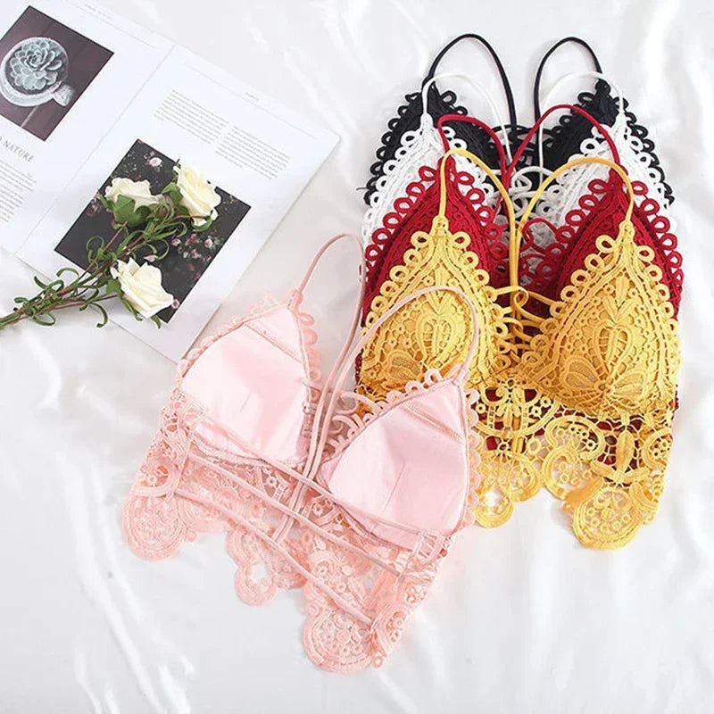 Sexy Women Underwear Breathable Bras Top Bra Push Up Female Bralette Wireless Lace Lingerie Comfort Invisible Brassiere