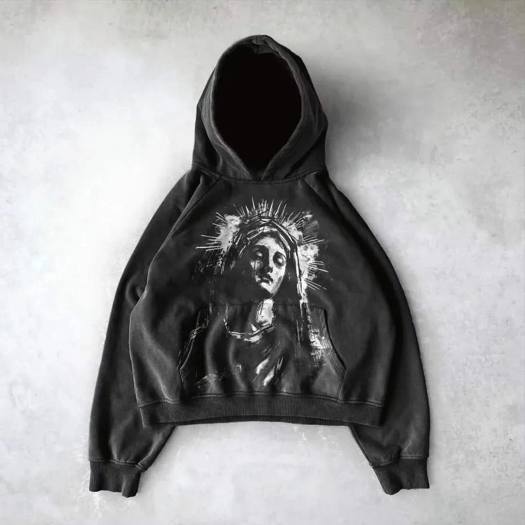 High Street Y2K Zipper Hoodie Graphic Print Rock Gothic Zip Up Hooded Sweatshirt Harajukus Streetwear Vintage Pullover hoodies