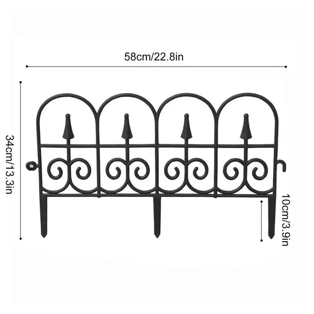 Garden Edging Fence Bendable Landscape Border Decorative Garden Fence Plant Lawn Flower Bed Fencing Barrier Home Yard Decor