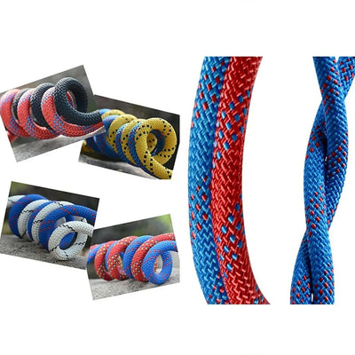 Outdoor Safety Rope Thickened 10m Safety Life Rope Climbing Rope Static Rock Mountaineering Rope Survival Fire Escape Car Rescue
