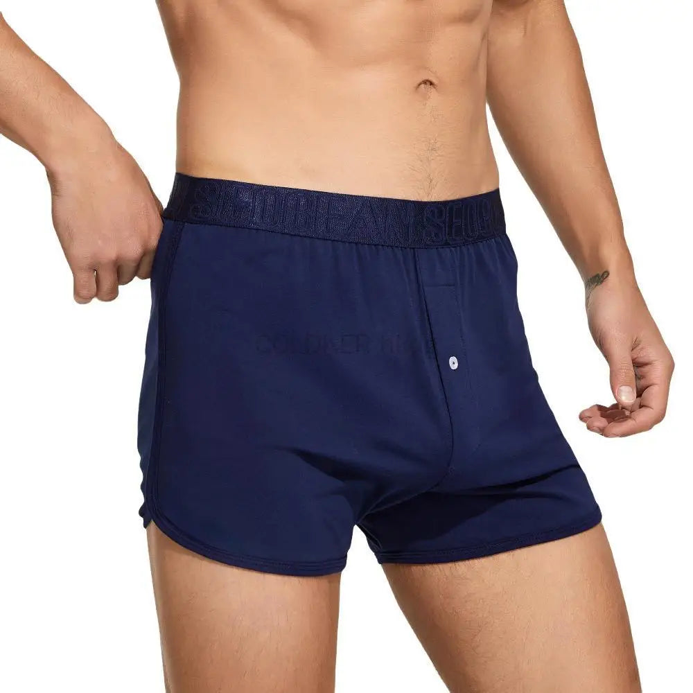 2024 Men's Cotton Jersey Boxer Short Loungewear Underwear Loose Fit Underpants Sleepwear Shorts Boxers for Men