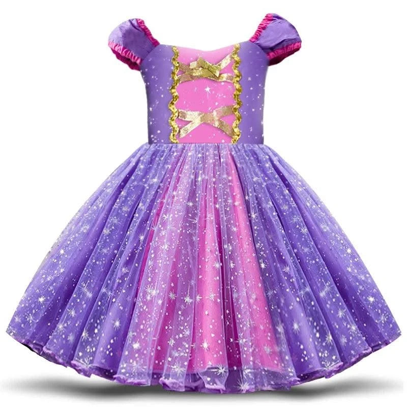 Cute Baby Girl Dress for 9M-5Yrs Children Summer Clothes Kids Minni Mouse Polka Dot Dress Girls Birthday Party Christmas Costume