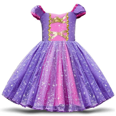 Cute Baby Girl Dress for 9M-5Yrs Children Summer Clothes Kids Minni Mouse Polka Dot Dress Girls Birthday Party Christmas Costume