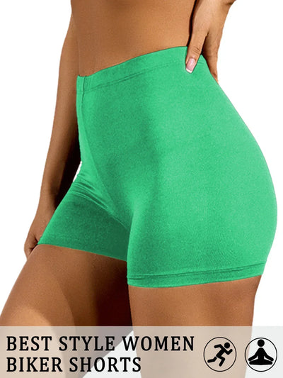 Biker Shorts For Women Super Soft No See Through Workout Yoga Running Cycling Push Up Gym Fitness Shorts Women's Activewear