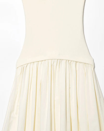 Women's Dress New Summer 2025 White Halterneck Panelled Dress Sexy off-the-shoulder design Elegant temperament Personality