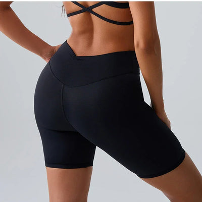 Women Sports Biker Shorts Women High Waist Yoga Shorts Cycling Shorts Push Up Fitness Leggings Tummy Control Yoga Slim Shorts