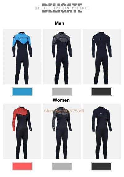 Wetsuits For Men Women Neoprene Surf Suit Wet Suit Chest Zip 3/2mm Full Body Dive Skins For Surfing Diving Snorkeling Kayaking