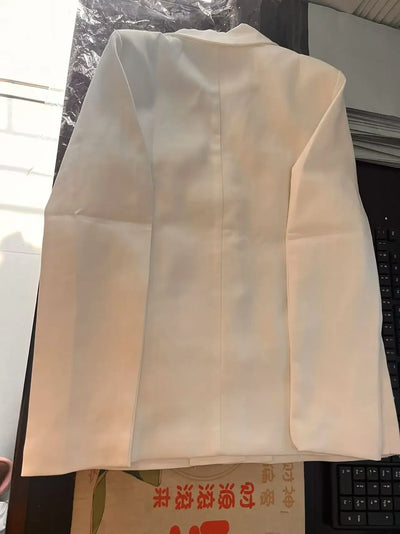Women's Blazer Coat New 2025 Autumn Long Sleeve Casual Single Breasted Elegant Office Waist Ladies Suit Jacket lady Outerwear