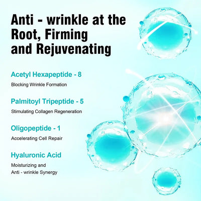 Face Serum SixPeptide Firming Highly Effective Anti-Wrinkle Skin Firming Smooth Skin Preventing Improving Facial Serum Skin Care