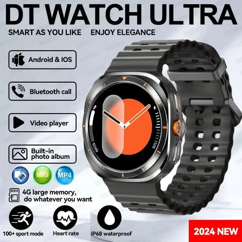 2025New Galaxy Watch 7 Ultra Smart Watch Men 32GB Memory GPS NFC AMOLED Screen Fitness Tracker Health Smartwatches For Samsung