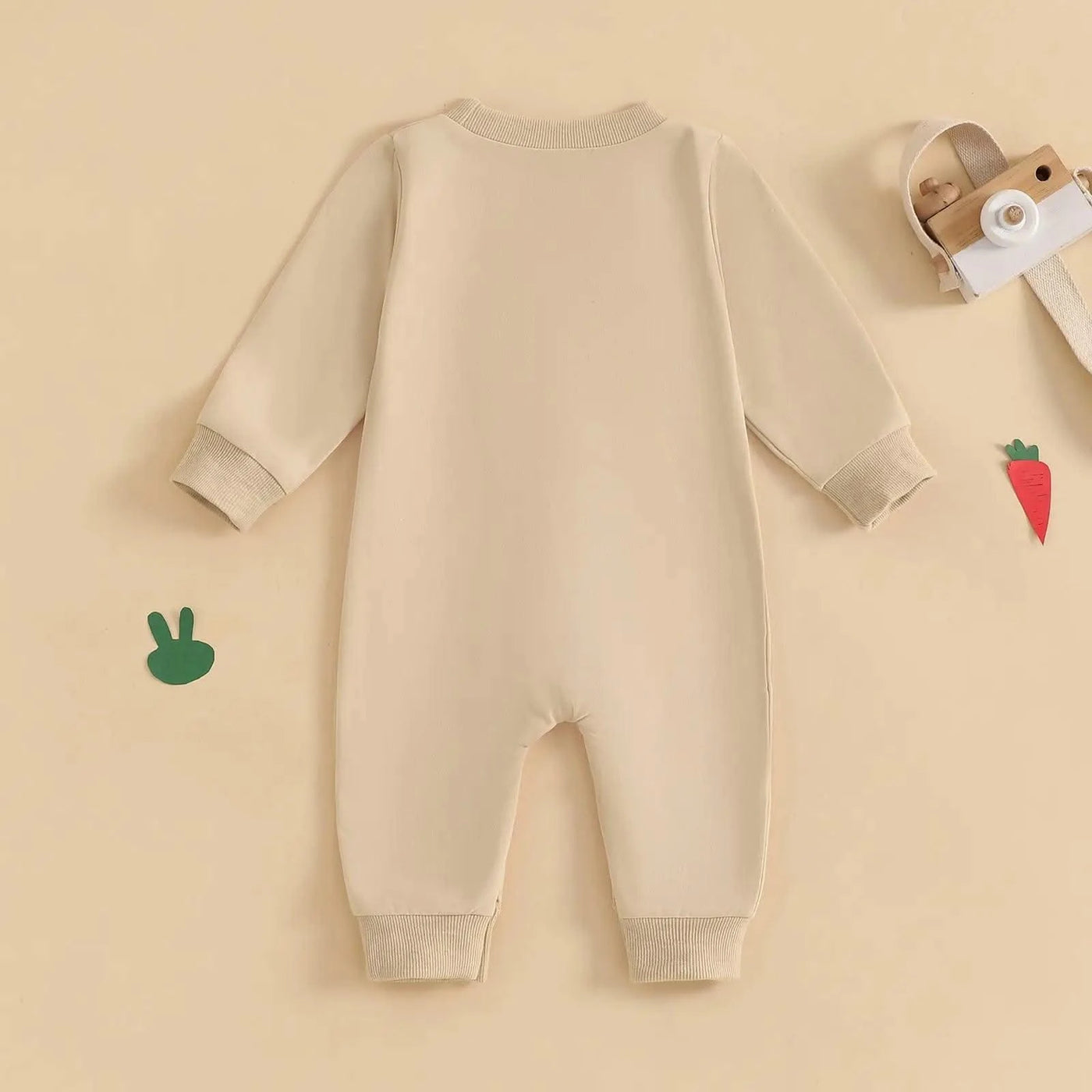 Rabbit  Embroidered Jumpsuit for Infants and Young Children  |Spring Easter | Long Crawling Clothes