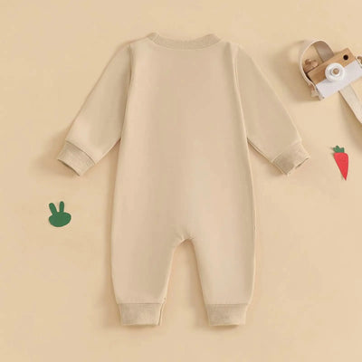 Rabbit  Embroidered Jumpsuit for Infants and Young Children  |Spring Easter | Long Crawling Clothes