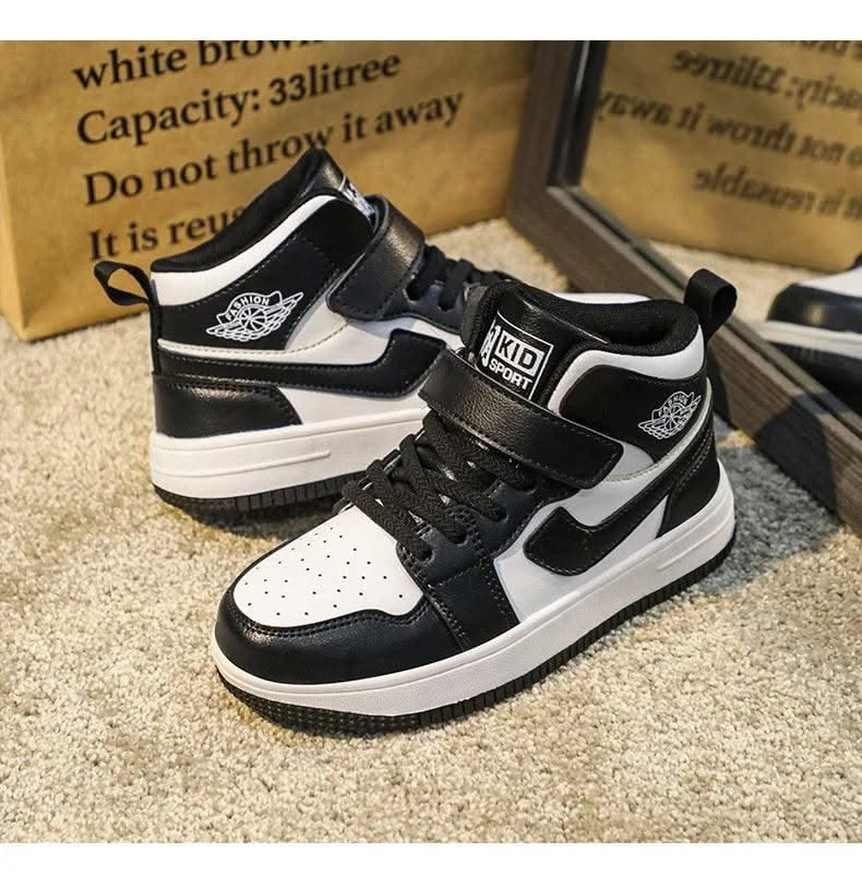 Children's shoes Men's shoes 2024 new fall children's non-slip sports shoes large high top board shoes for children