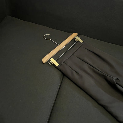 TWOTWINSTYLE Spliced Pearl Solid Two Piece Sets For Women Lapel Long Sleeve Top High Waist Pants Elegant Set Female KSE534390