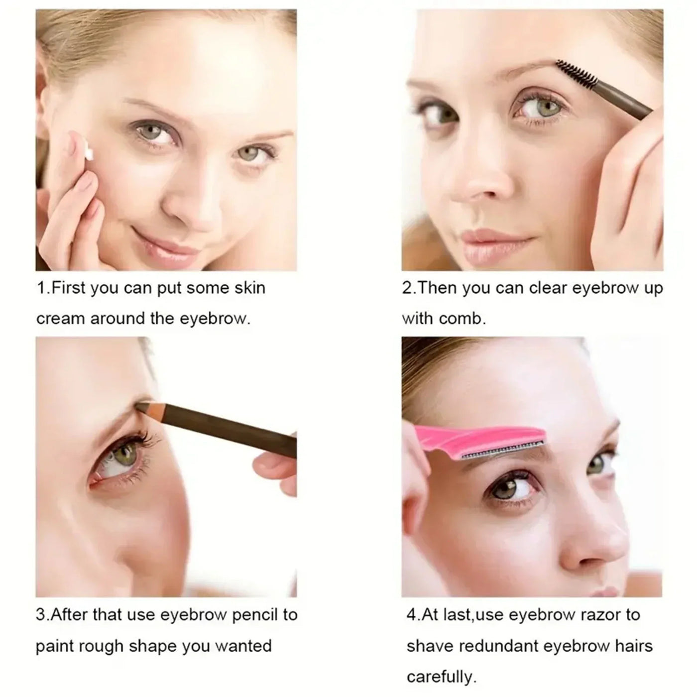 5pcs Razor and Face Razor for Women and Men, Eyebrow Hair Trimmer and Shaver with Protective Cover,Safe