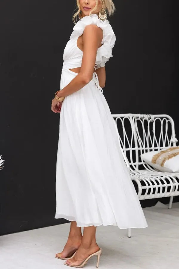Elegant Women's Long Dresses 2025 New Summer Party White Dresses Vestido Sexys Mujer Verano Feestjurken Y2k Vestidos De Gala