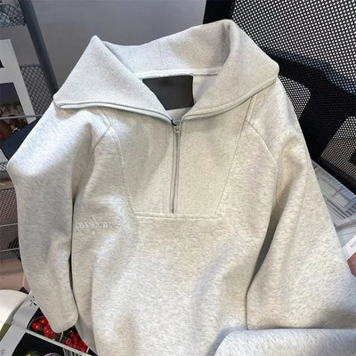 Sweatshirt for Women New In Casual Woman Tops Streetwear Pullover Youthful Clothes Y2k Style Korean Clothing High Quality Emo E