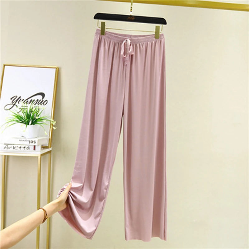 Female Home Clothes 2 Pieces Set Lady Home Suit Summer Women Lounge Wear Autumn Loose Homewear Suit for Women Pajamas Pants Set