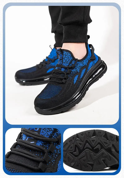 Non Slip Lightweight Breathable Sneakers for Women Steel Toe Indestructible Safety Shoes Anti-puncture Protection Safety Shoes