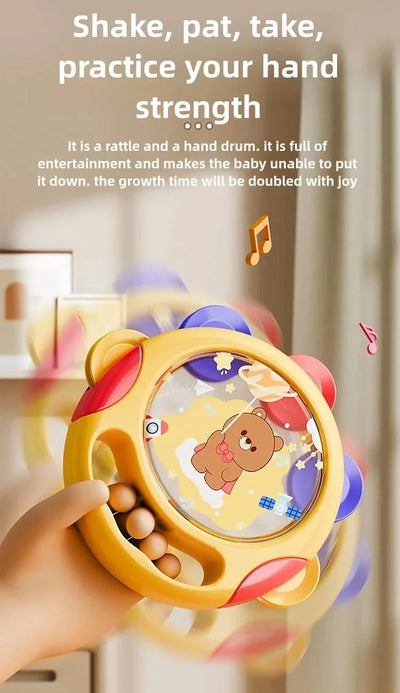 Baby toys, hand-held drums, percussion instruments, baby hand-held tambourines