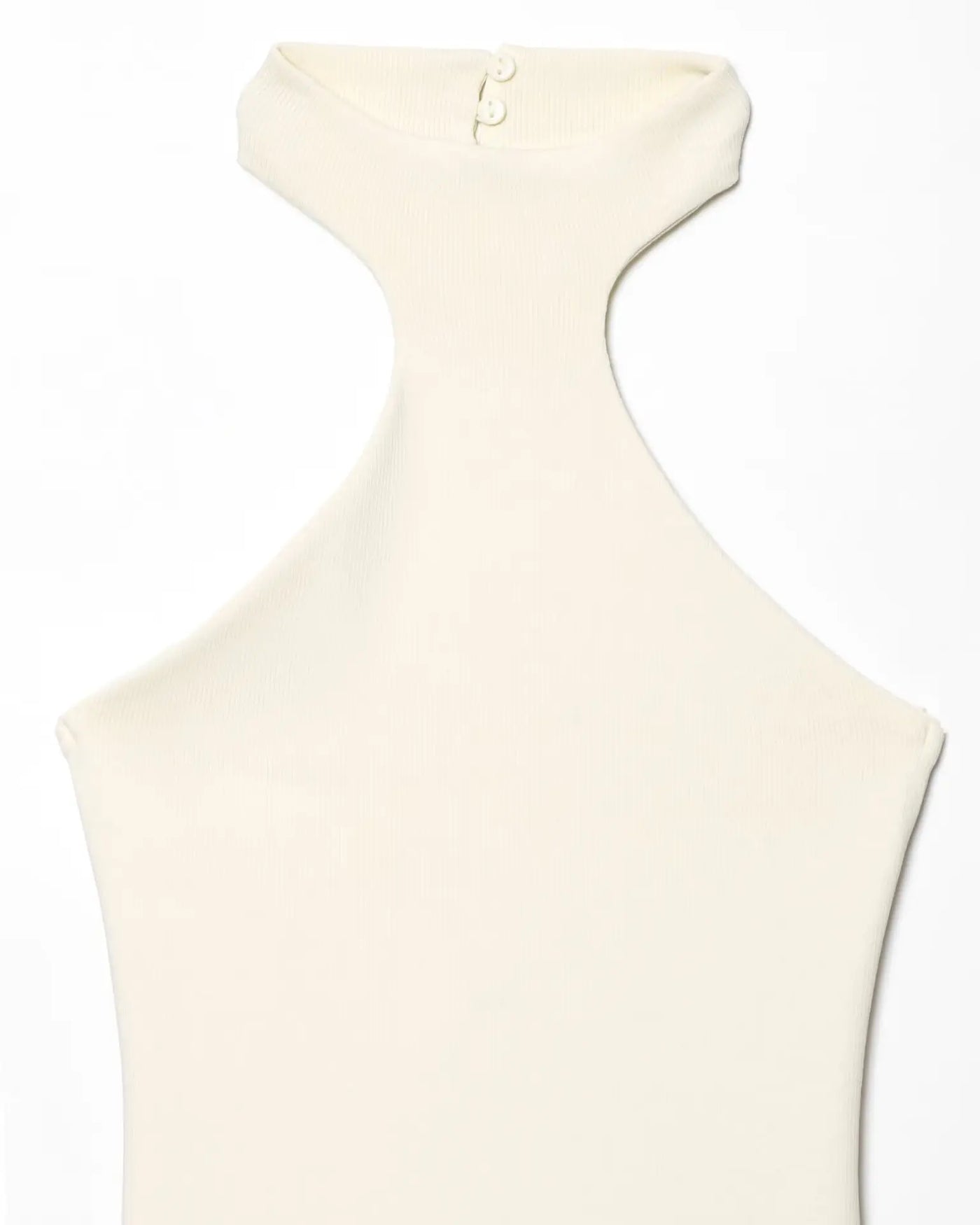 Women's Dress New Summer 2025 White Halterneck Panelled Dress Sexy off-the-shoulder design Elegant temperament Personality