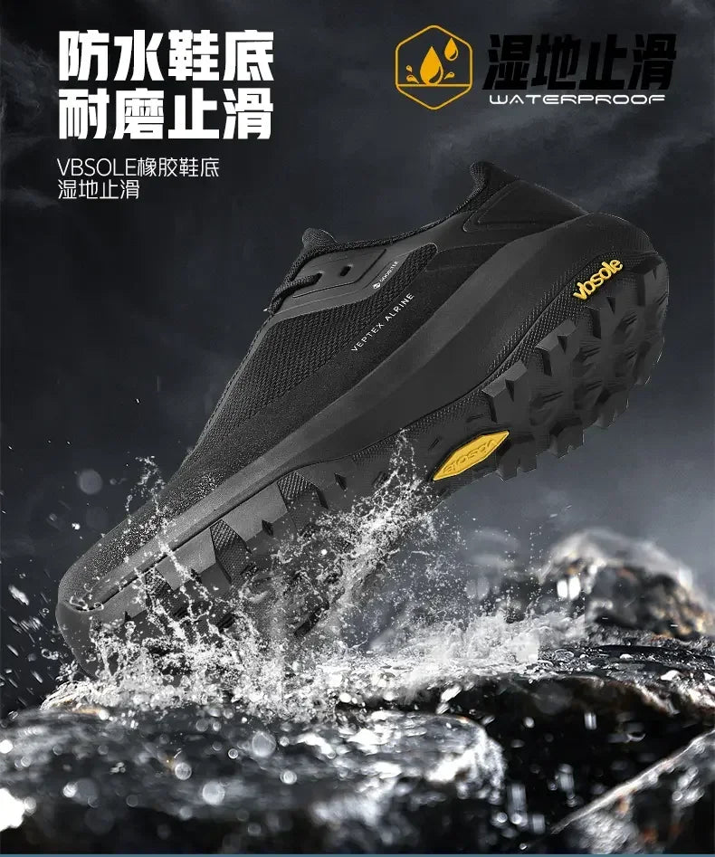 2025 High-quality outdoor climbing shoes Men's Lightweight breathable skidproof shock absorption all-terrain off-road sneakers