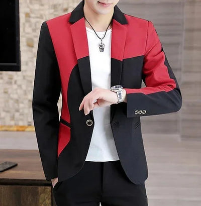 Thin Male Blazer Coat Short Cropped Men's Suit Jackets Slim Fit Single Breasted Luxury Designer High Quality Summer Casual 2024