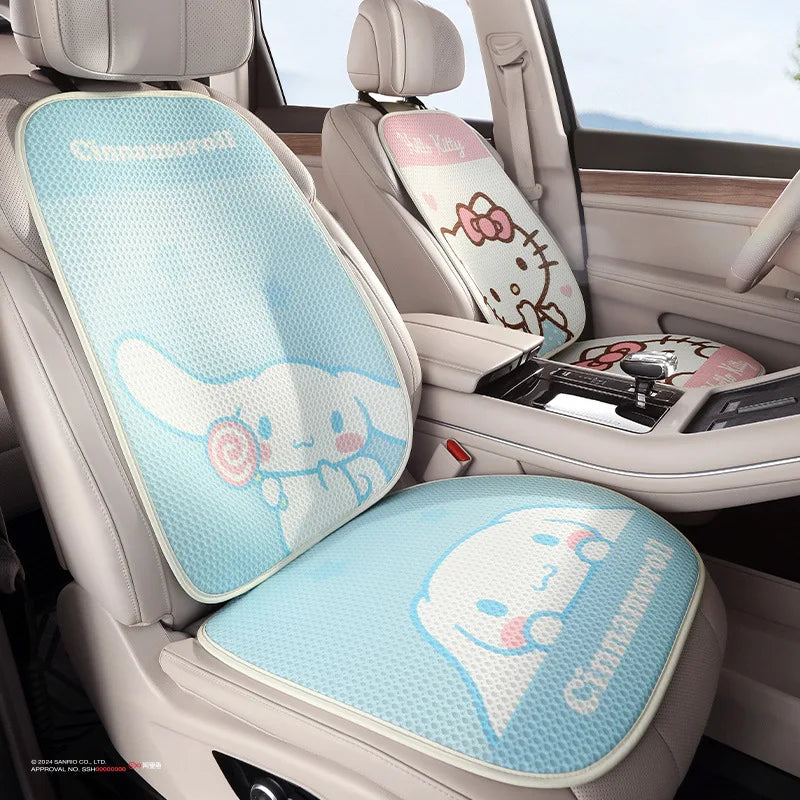 Sanrio Car Seat Cushion Car Cushion Protective Cushion Mesh Seat Cover Four Seasons Car Accessories Hello Kitty Car Accessories
