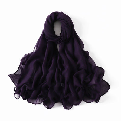 New Cotton Linen Scarf For Women Girls Students Autumn Classic Solid Color Scarves Retro Soft Foulard Viscose Female Wrap Shawls