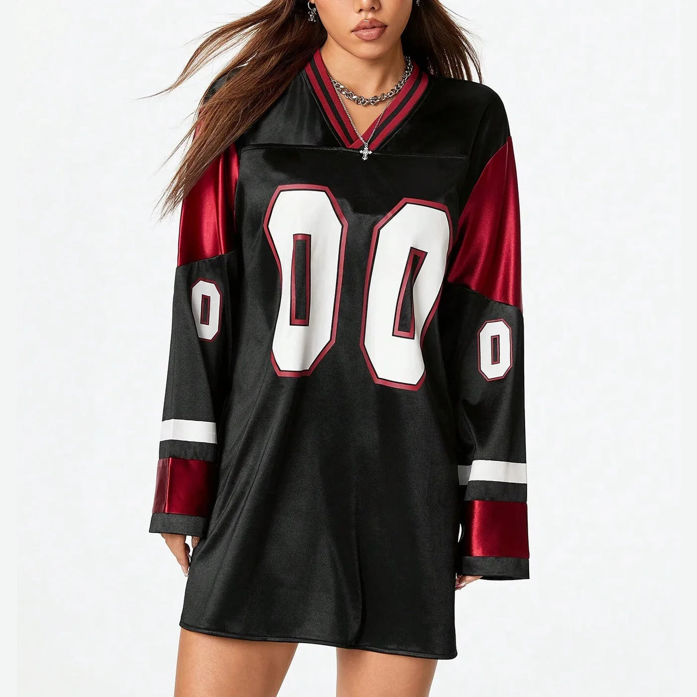 Sporty Activewear Number Printed T Shirt Casual Loose O-Neck Short Sleeve Tees Women 2025 Summer Fashion Streetwear Lady