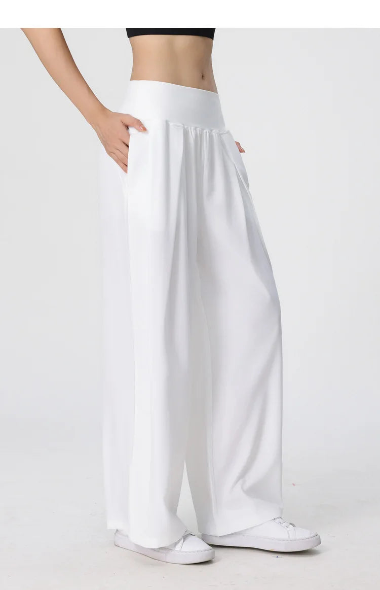 Women Wide Leg Pants Loose Fitness Yoga Pants 2024